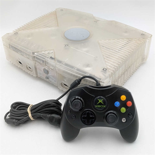 XBOX Original - Crystal - Konsol -  SNR 208530340605 (B Grade) (Genbrug)